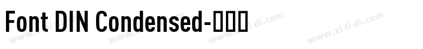 Font DIN Condensed字体转换